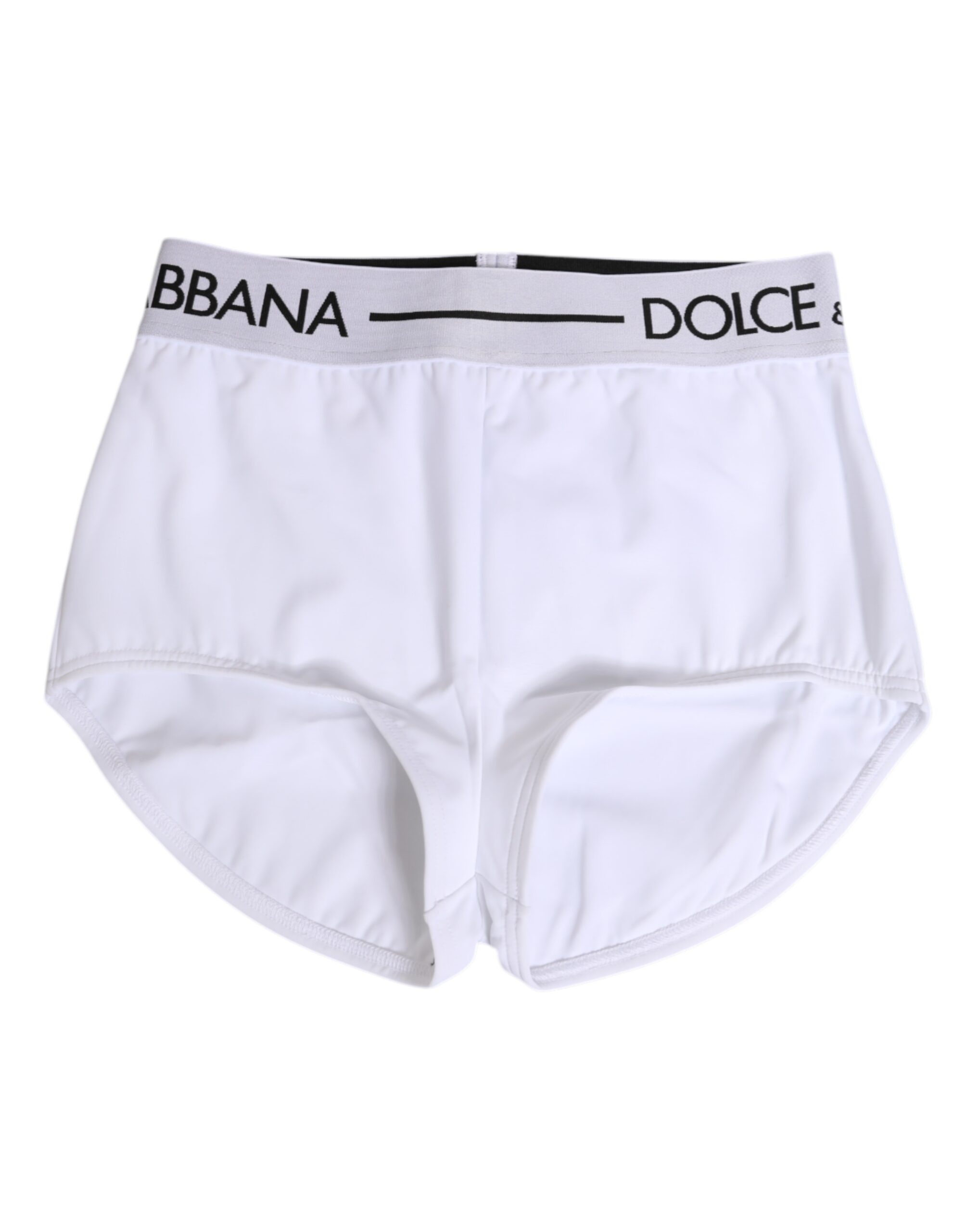 Dolce & Gabbana White Nylon Logo Waistband Shorts Underwear - Image 2