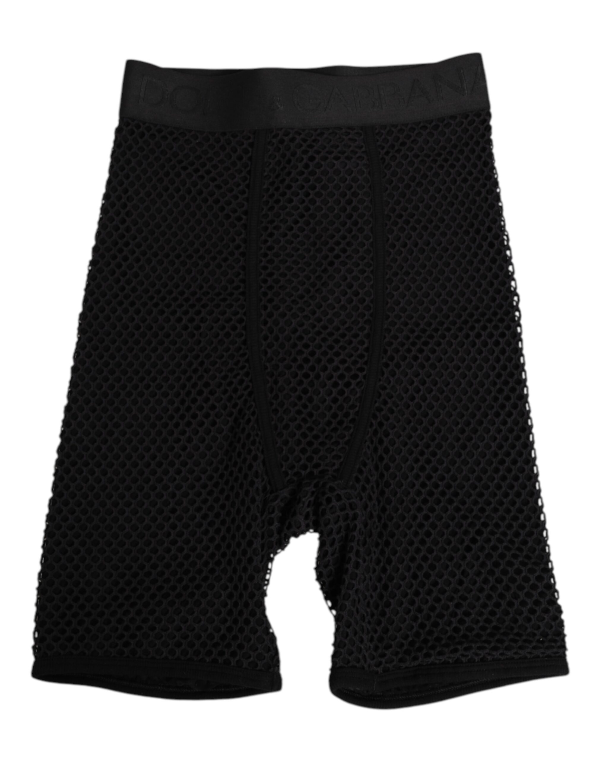 Dolce & Gabbana Black Cotton Logo Shorts Midi Trouser Underwear - Image 2