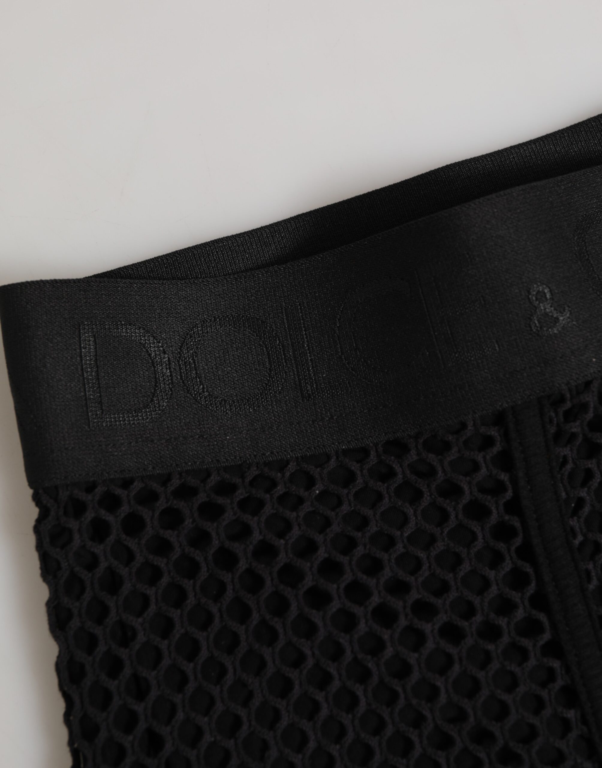 Dolce & Gabbana Black Cotton Logo Shorts Midi Trouser Underwear - Image 3