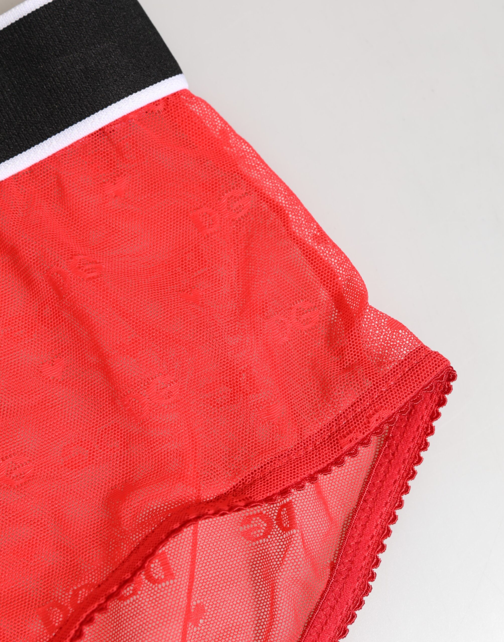 Dolce & Gabbana Red Nylon Logo Waistband Brief Panty Underwear - Image 4