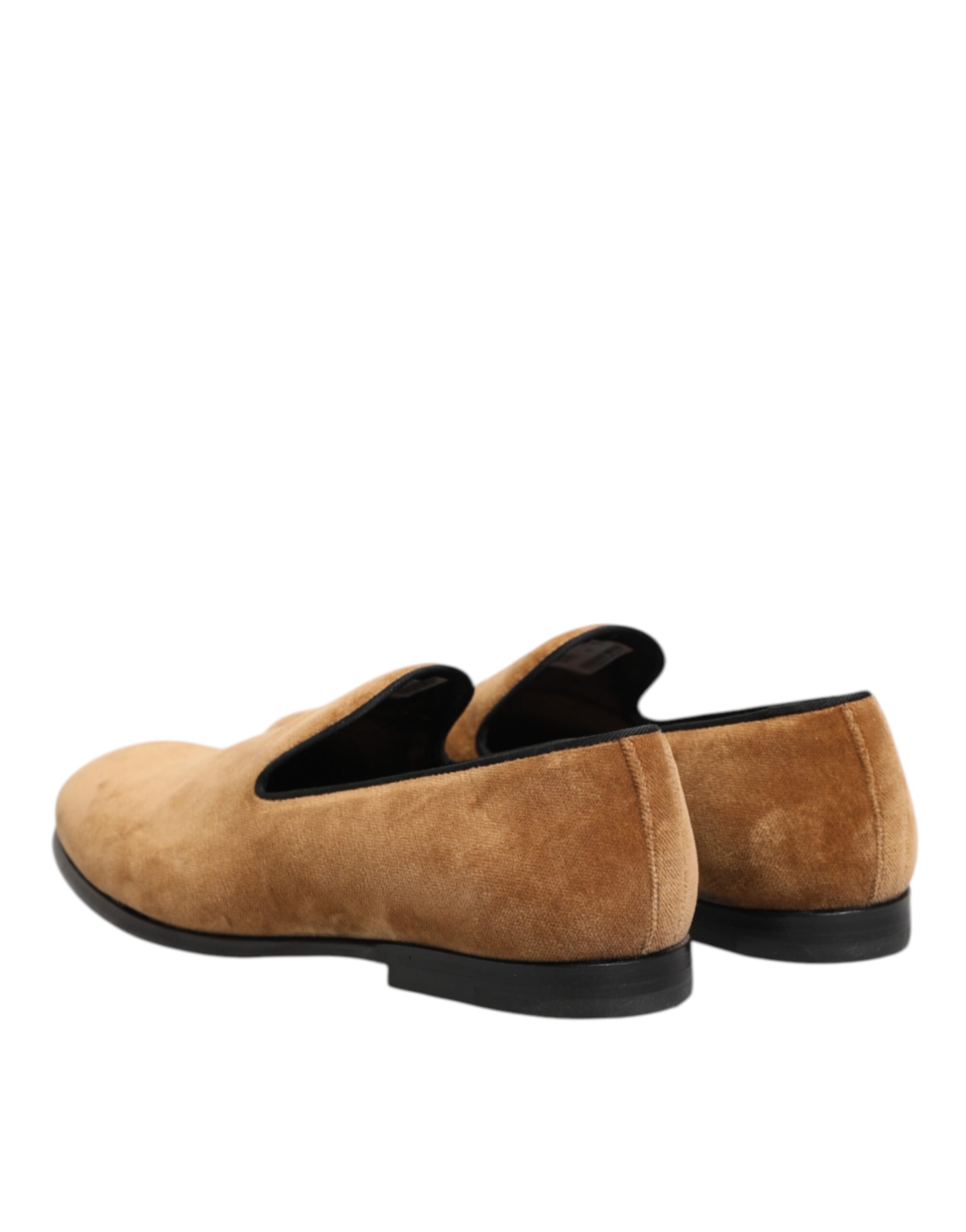 Dolce & Gabbana Brown Suede Slip On Men Loafers Formal Shoes - Image 6