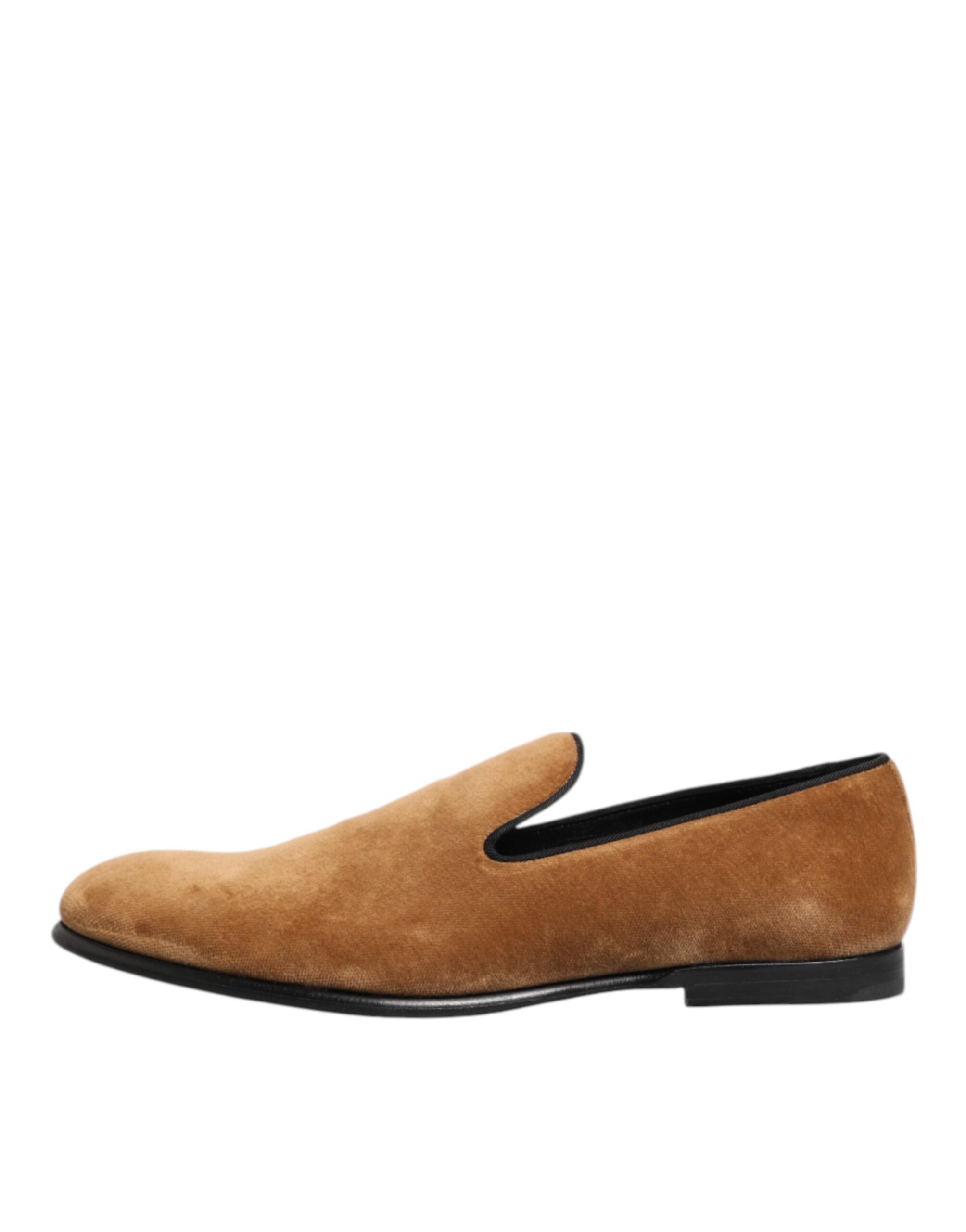 Dolce & Gabbana Brown Suede Slip On Men Loafers Formal Shoes - Image 7