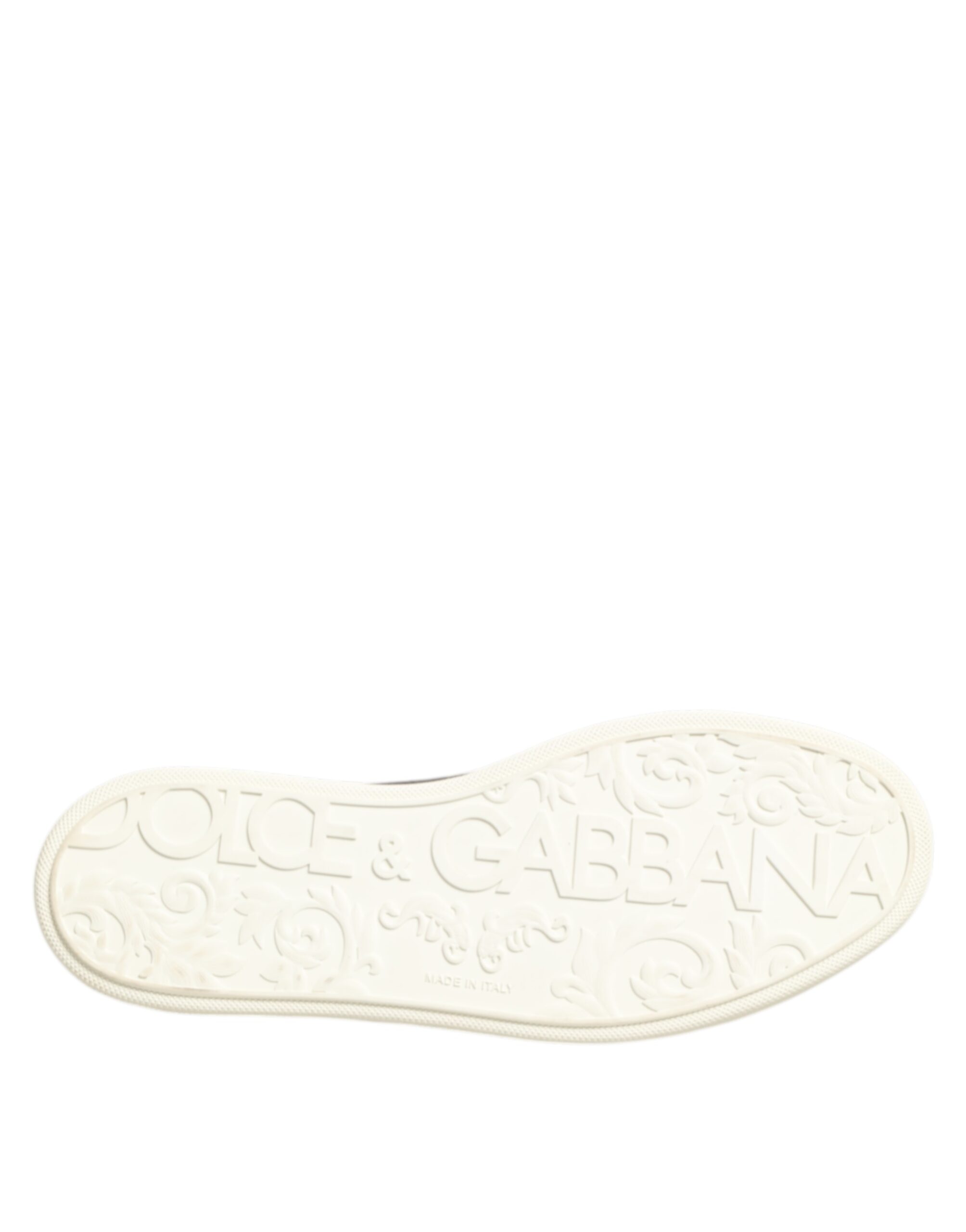 Dolce & Gabbana Black Leather Lace Up Low Top Sneakers Shoes - Image 8