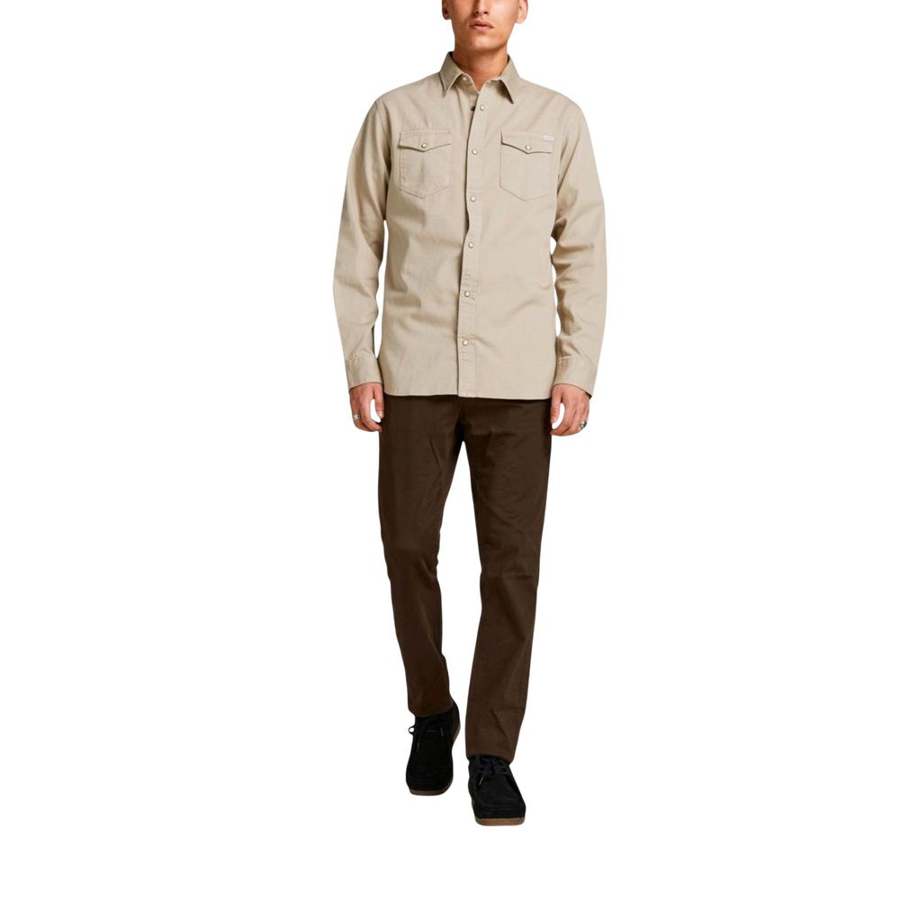 Jack Jones Beige Jeans Shirt - Image 3