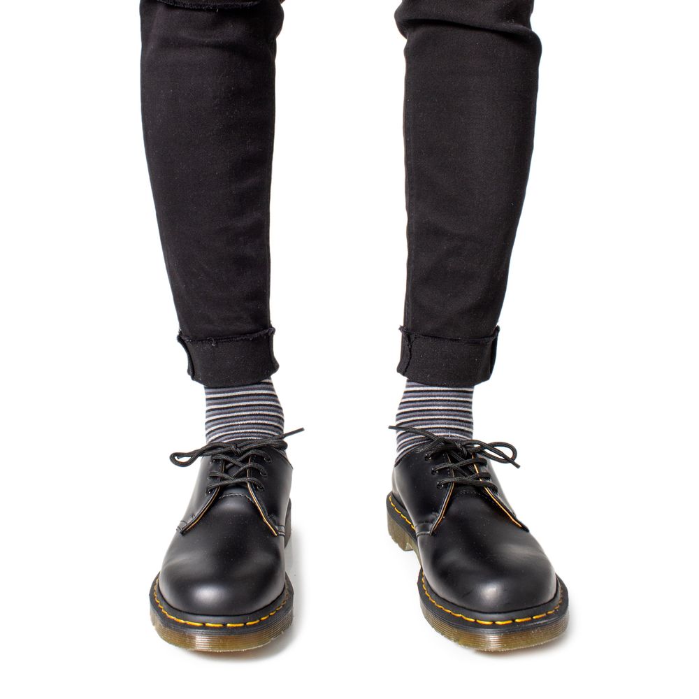 Dr. Martens Black Leather Oxfords And Derby