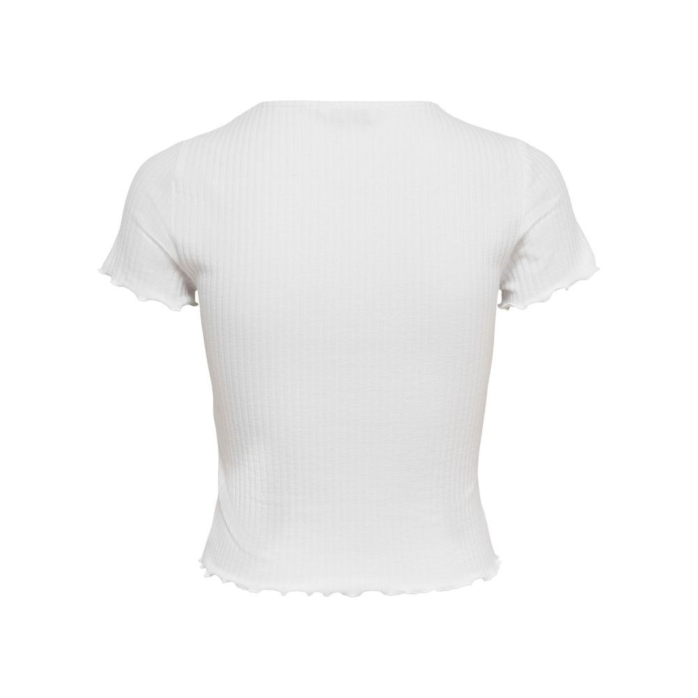 Only White Polyester T-Shirt - Image 2