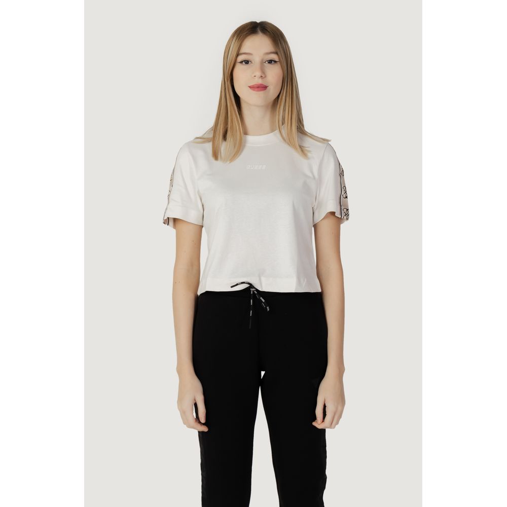 Guess Active Cream Cotton T-Shirt - Image 5