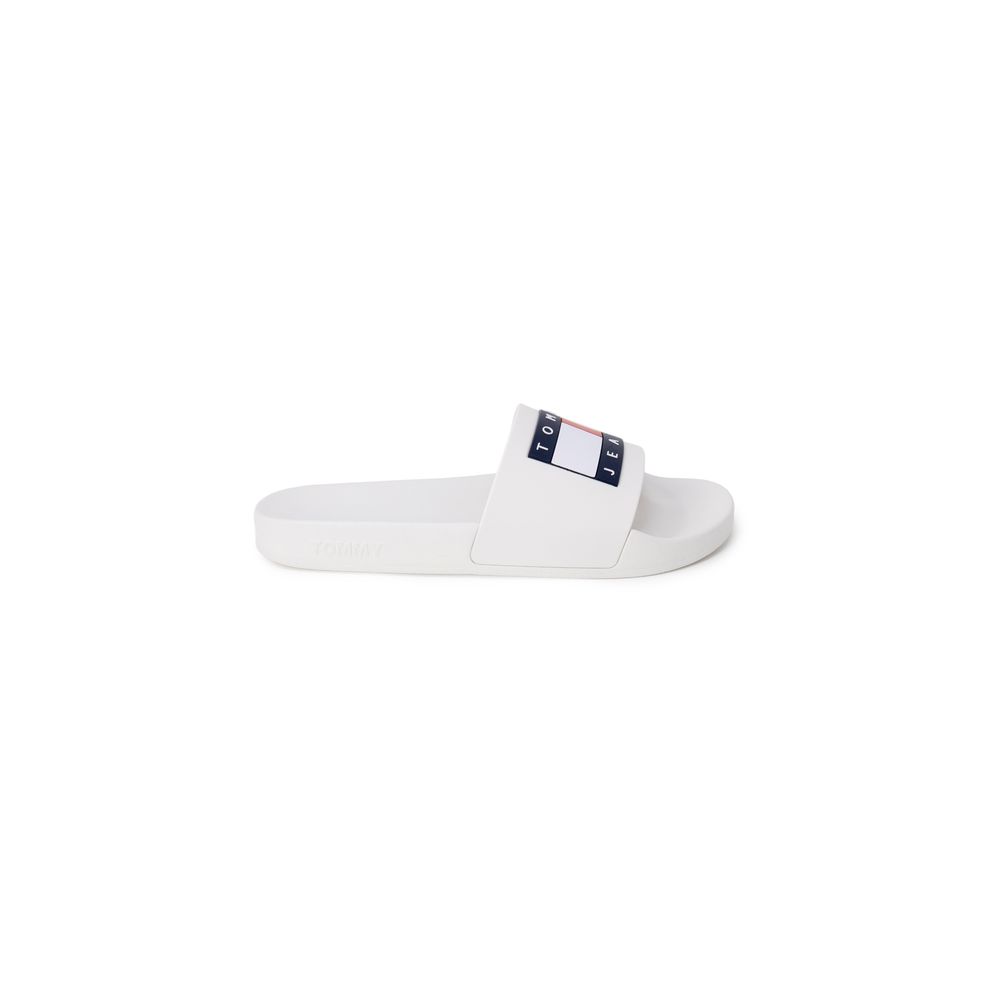 Tommy Hilfiger Jeans White Polyethylene Slippers