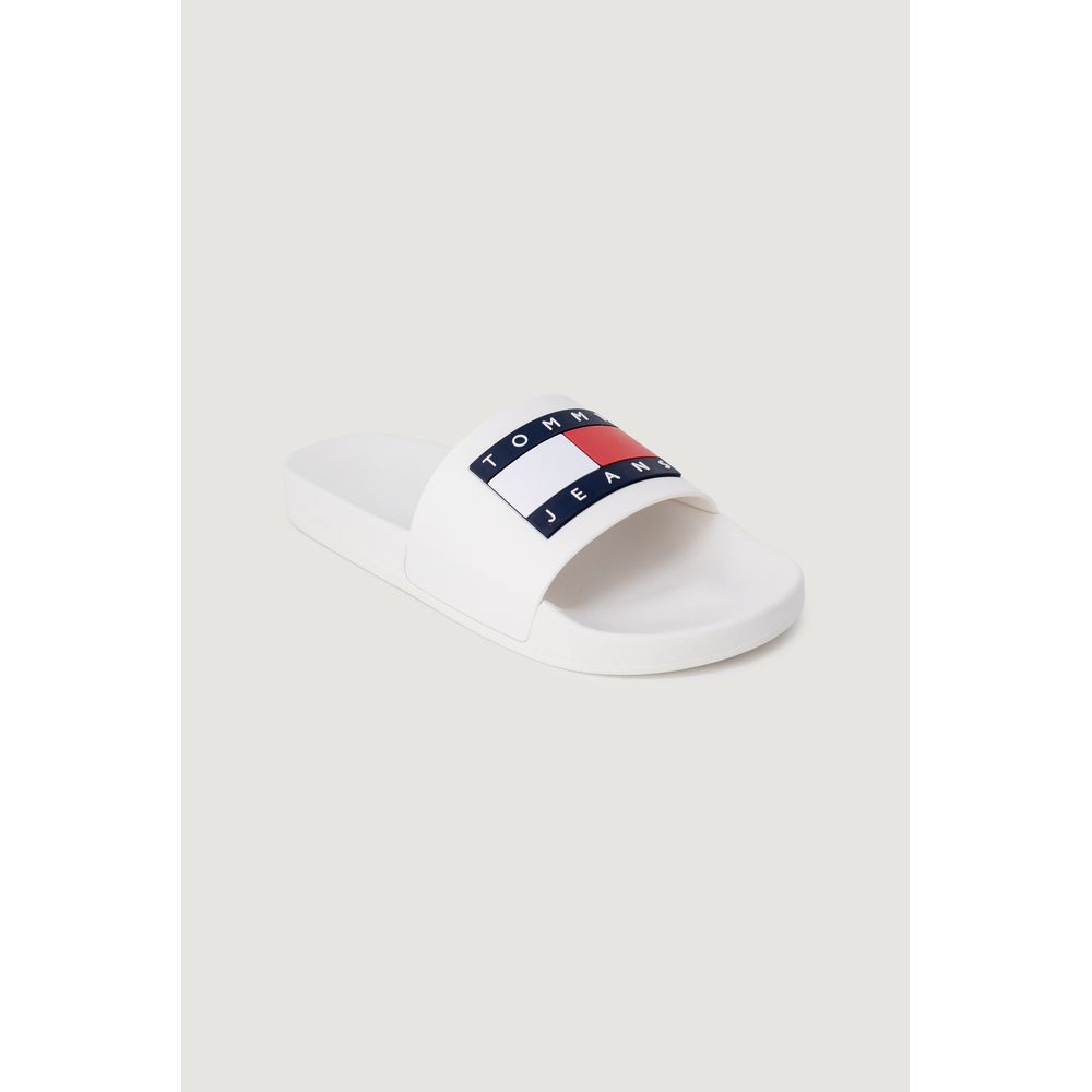 Tommy Hilfiger Jeans White Polyethylene Slippers - Image 3