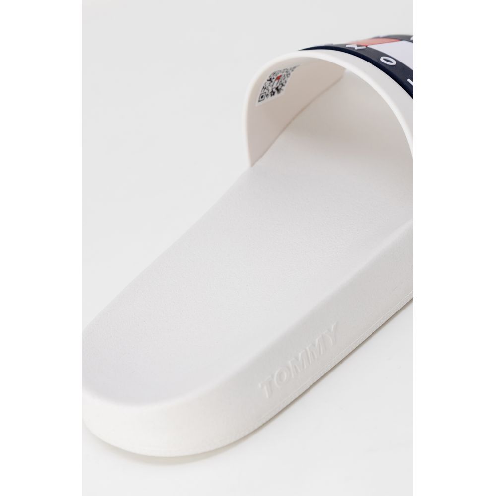 Tommy Hilfiger Jeans White Polyethylene Slippers - Image 5