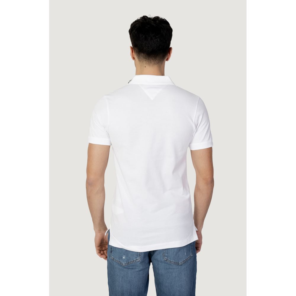 Tommy Hilfiger Jeans White Cotton Polo Shirt - Image 3