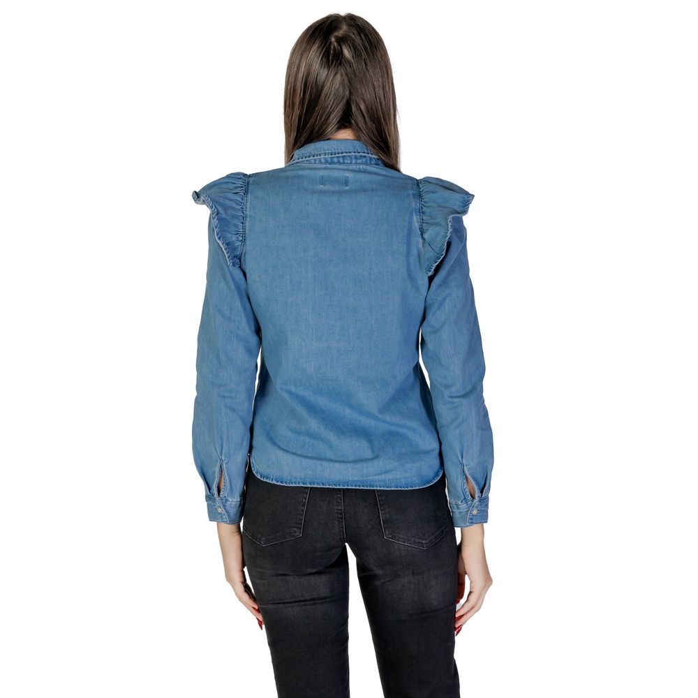 Only Blue Cotton Blouse - Image 2