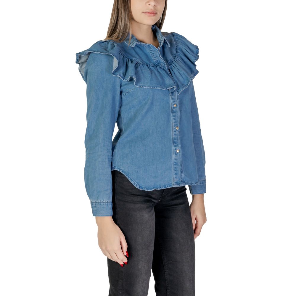 Only Blue Cotton Blouse - Image 3