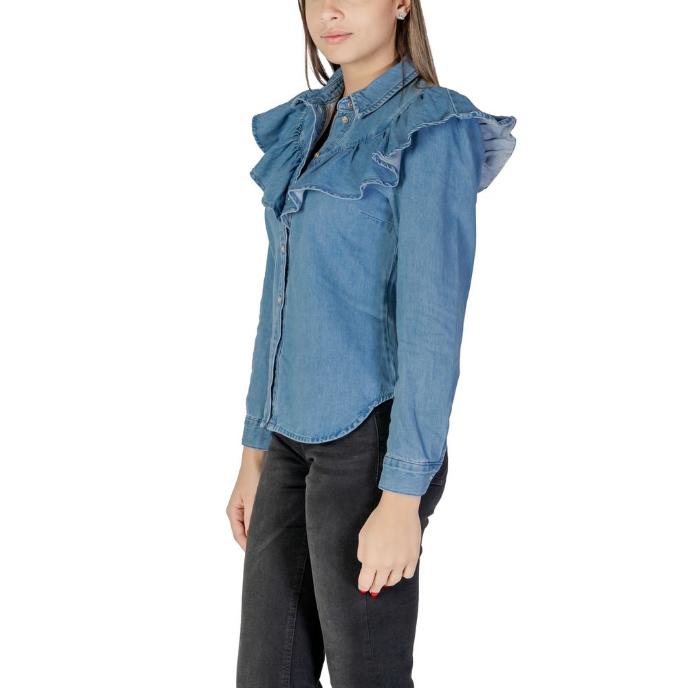 Only Blue Cotton Blouse - Image 4