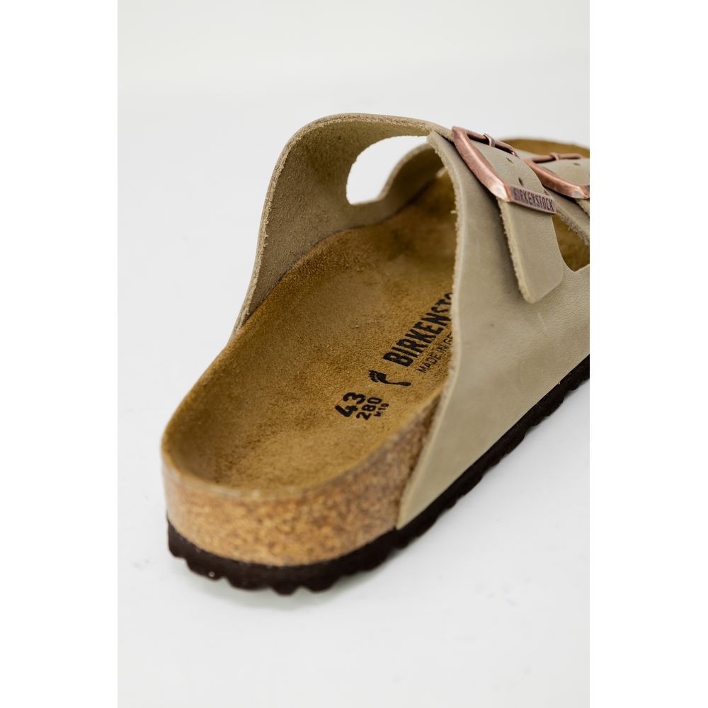 Birkenstock Beige Synthetic Slippers - Image 5