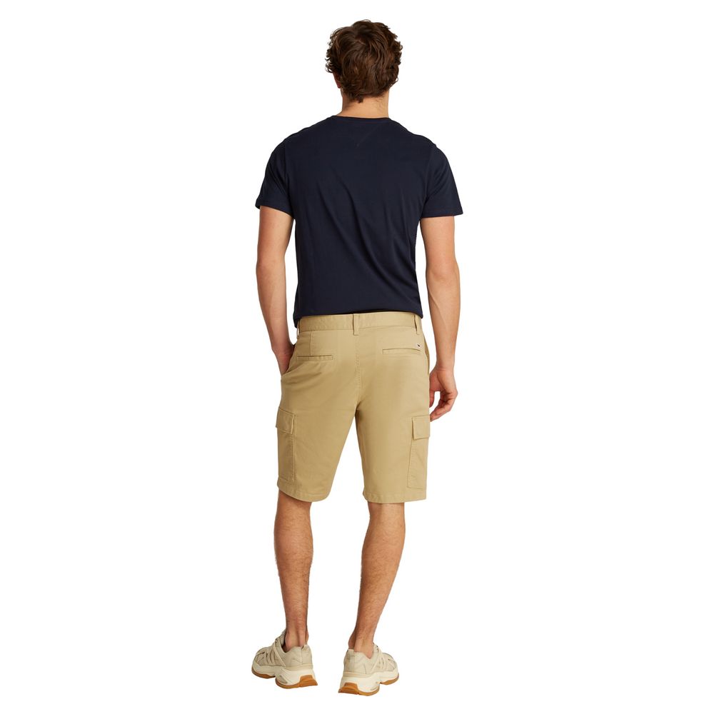 Tommy Hilfiger Jeans Beige Cotton Bermuda Shorts - Image 2