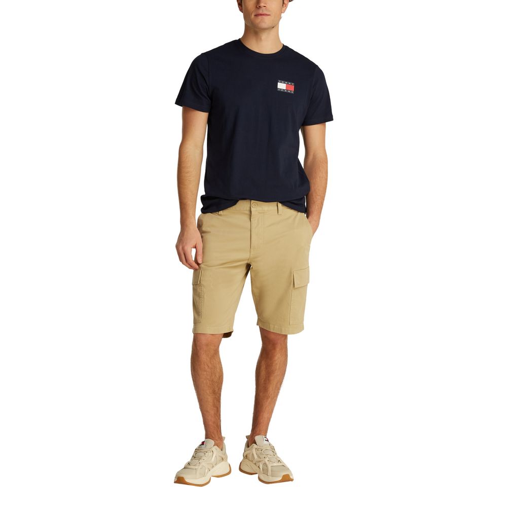 Tommy Hilfiger Jeans Beige Cotton Bermuda Shorts - Image 3