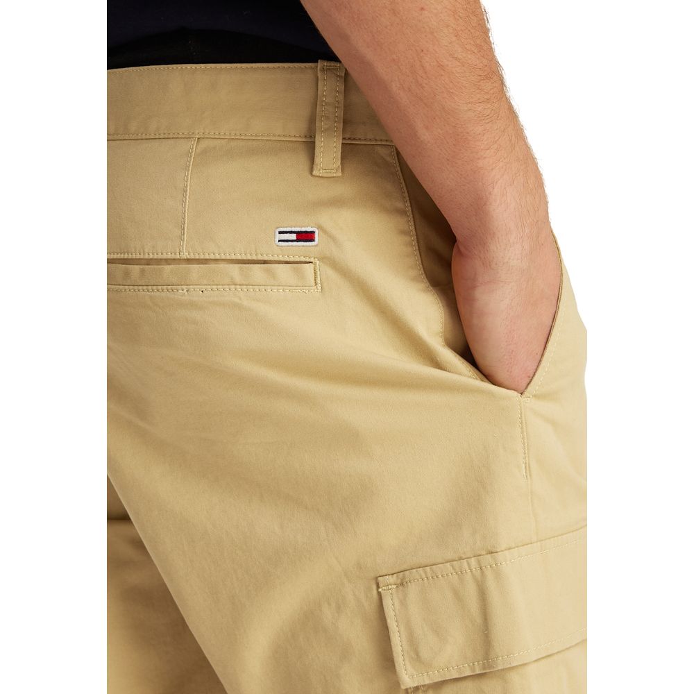Tommy Hilfiger Jeans Beige Cotton Bermuda Shorts - Image 4