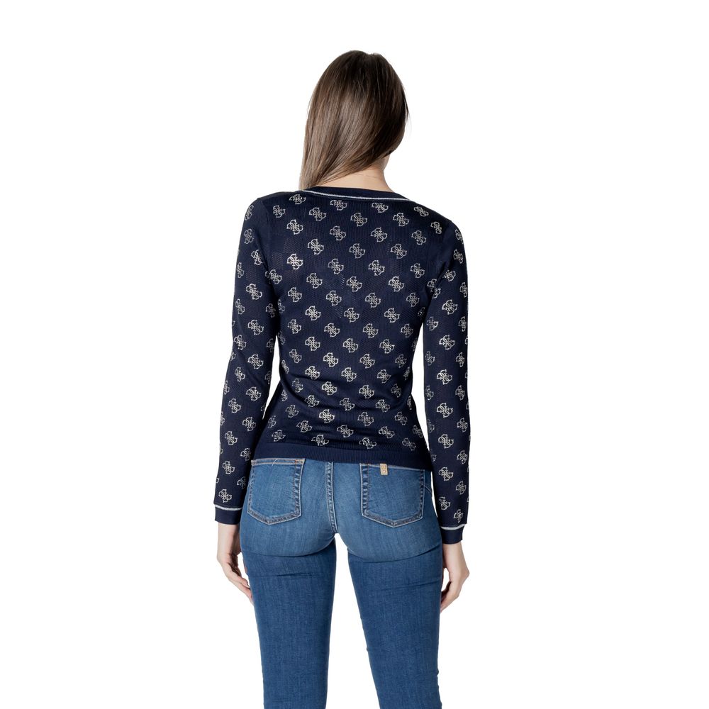 Guess Blue Viscose Sweater - Image 2