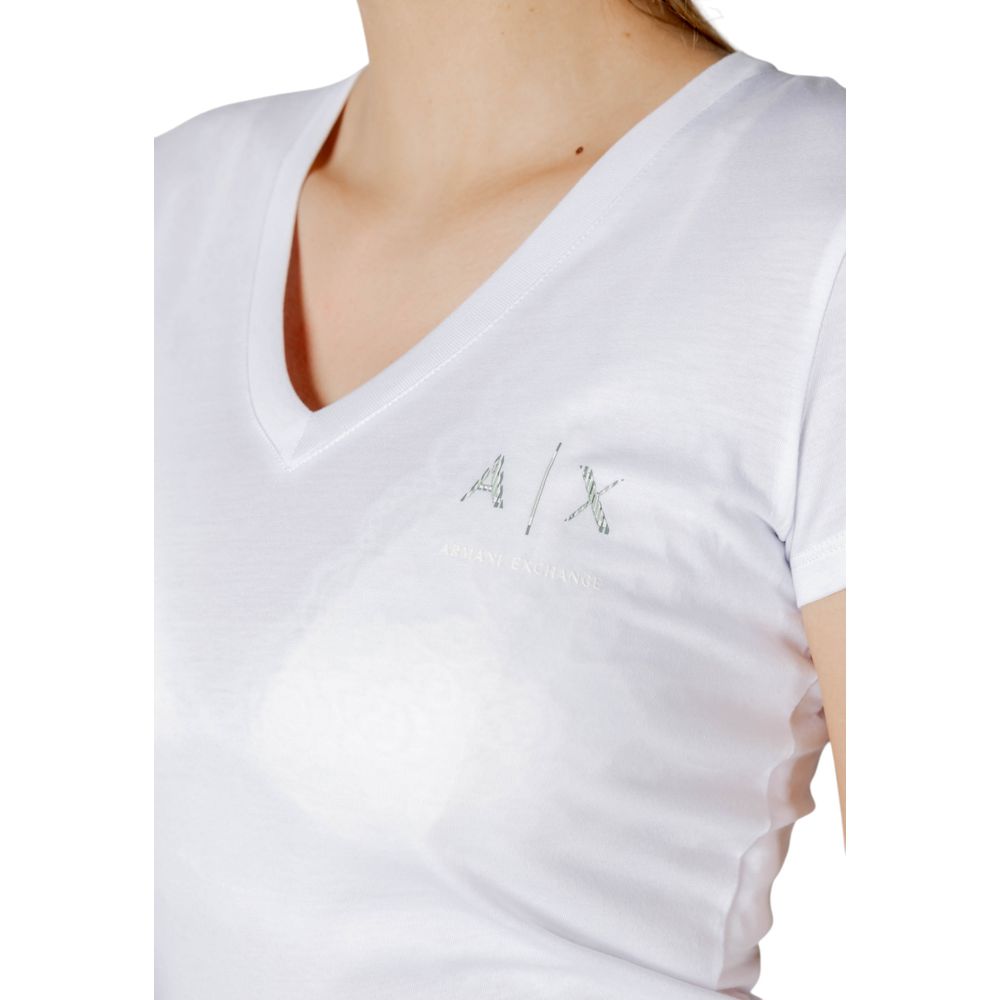 Armani Exchange White Cotton T-Shirt - Image 5