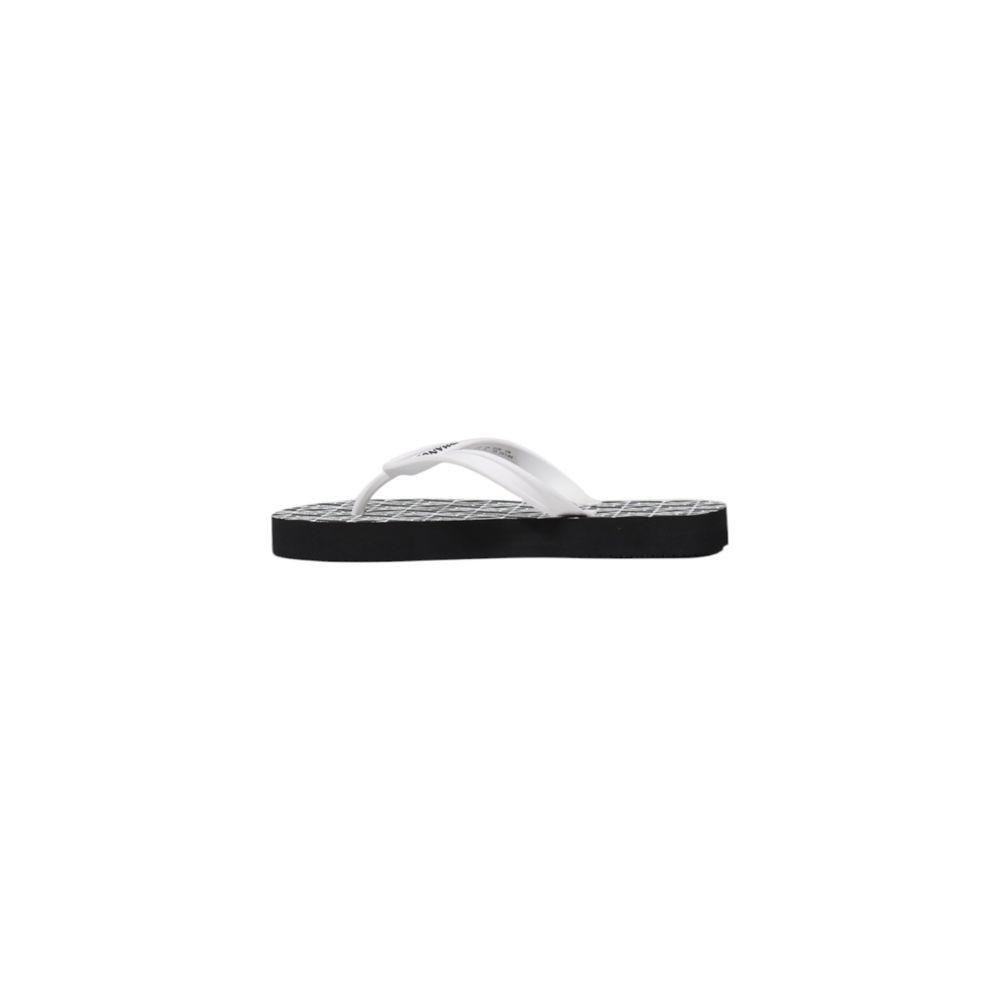 Armani Exchange Black And White Rubber Flip-Flop Sandals - Image 3