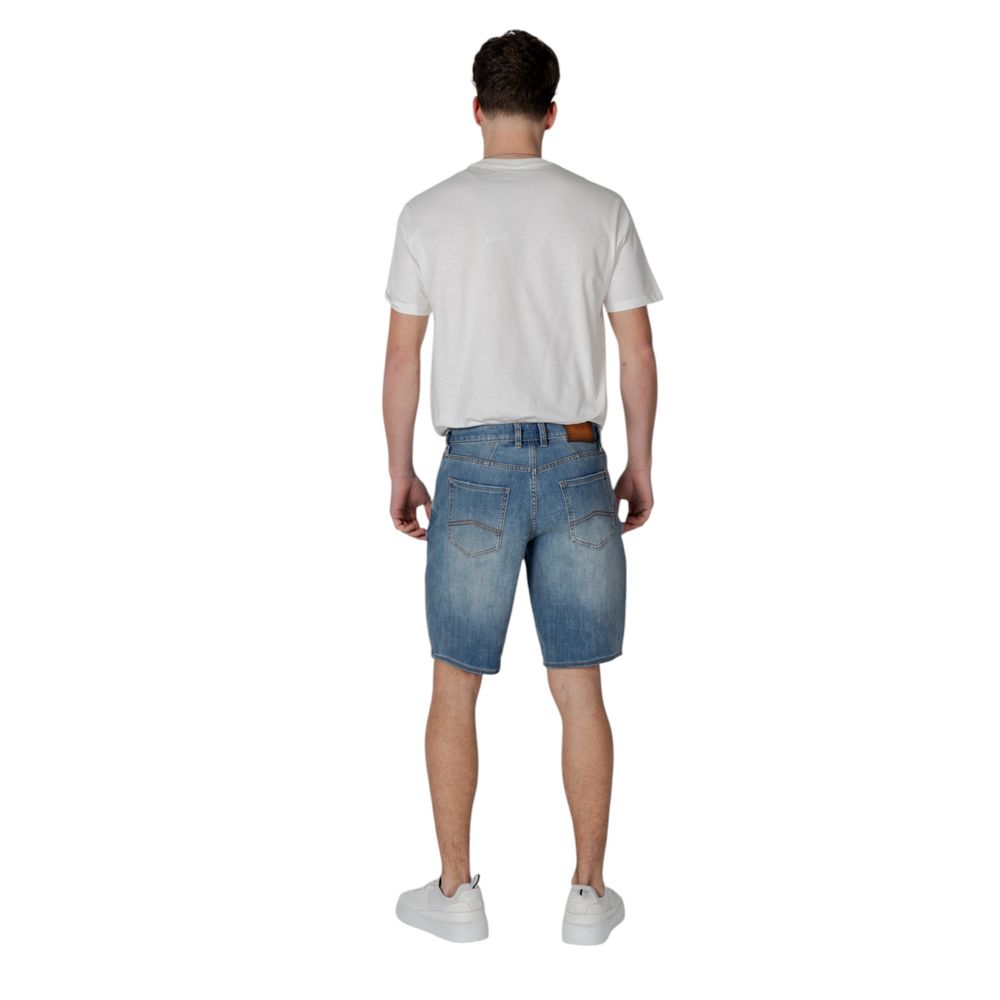 Armani Exchange Blue Polyester Bermuda Shorts - Image 4