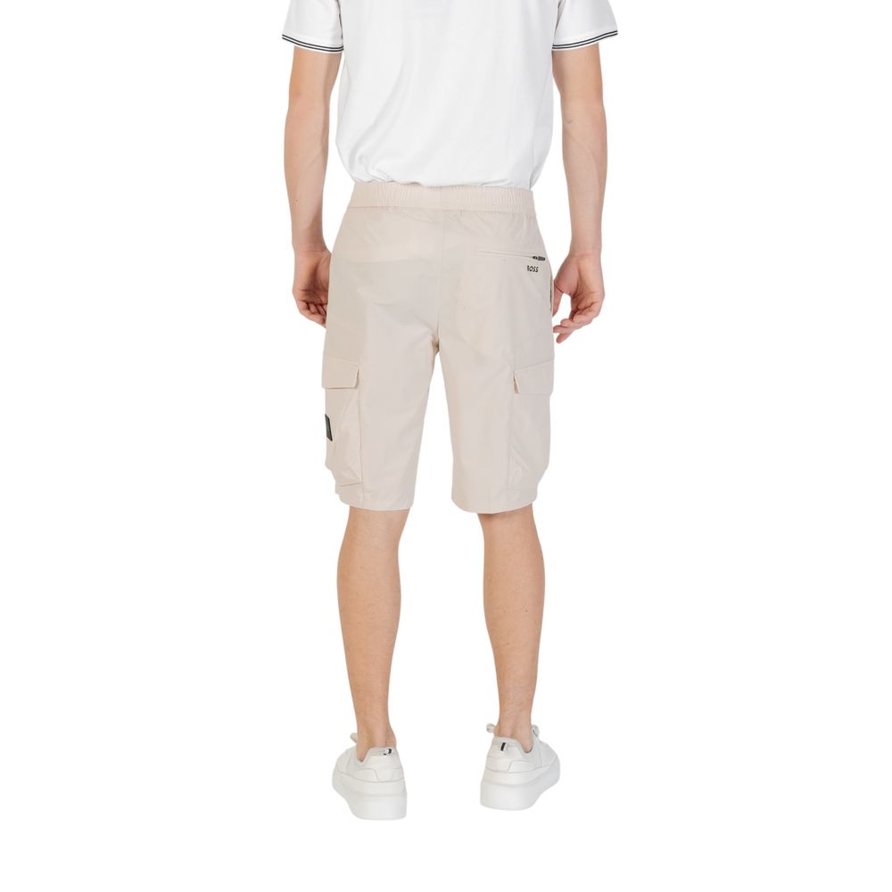Hugo Boss Beige Polyester Bermuda Shorts - Image 2