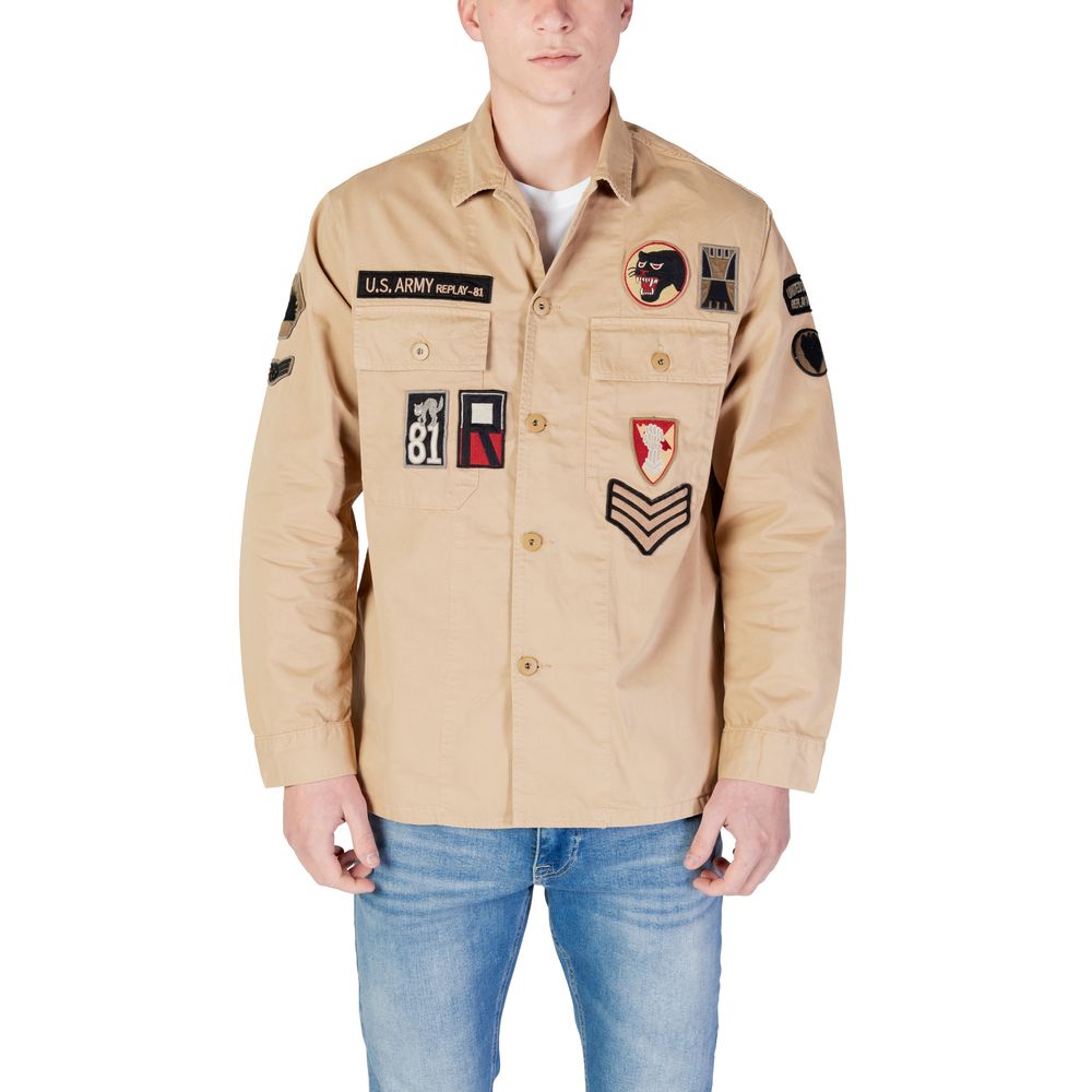 Replay Beige Denim Shirt - Image 5