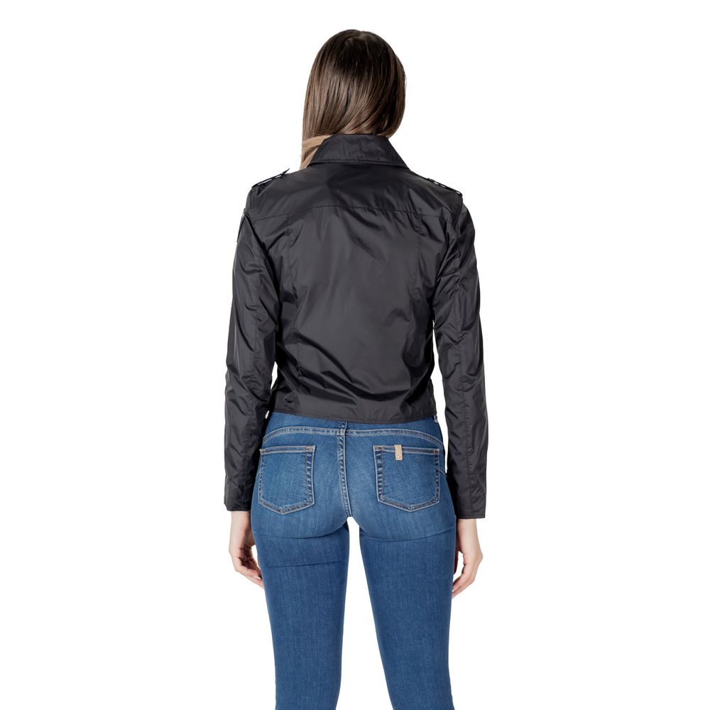Blauer Black Polyamide Biker Jacket - Image 2