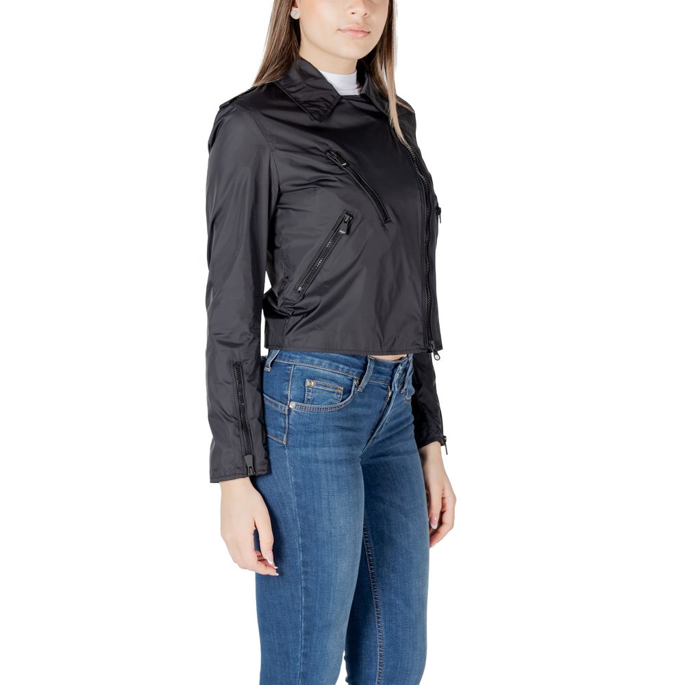 Blauer Black Polyamide Biker Jacket - Image 3