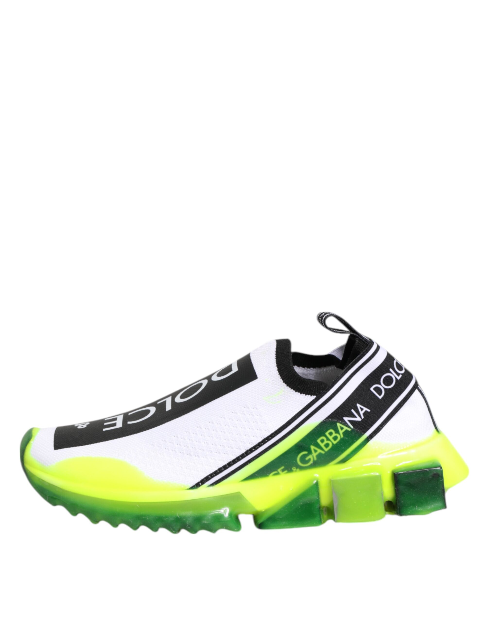 Dolce & Gabbana Black White Slip On Sorrento Sneakers Shoes - Image 6