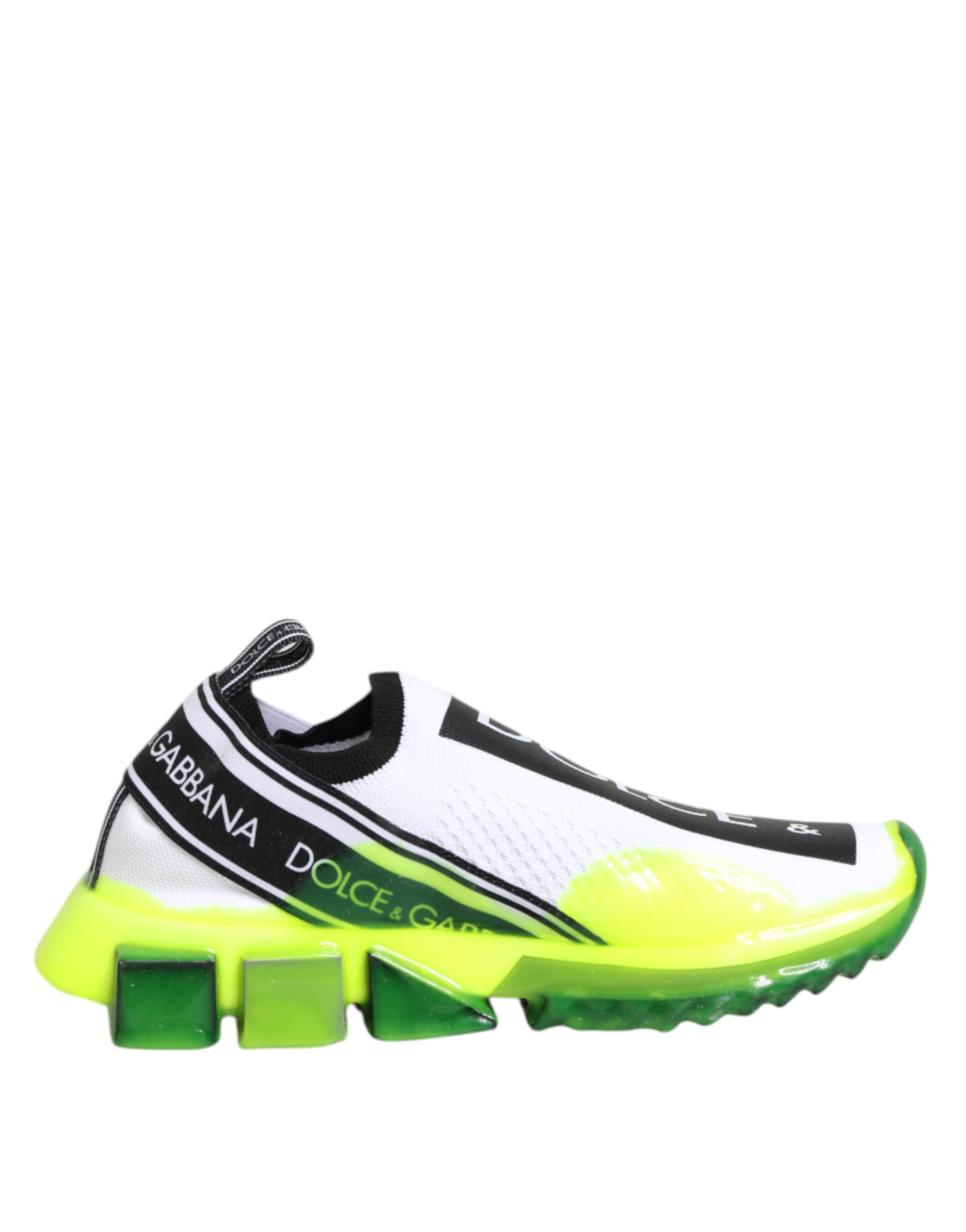 Dolce & Gabbana Black White Slip On Sorrento Sneakers Shoes - Image 2