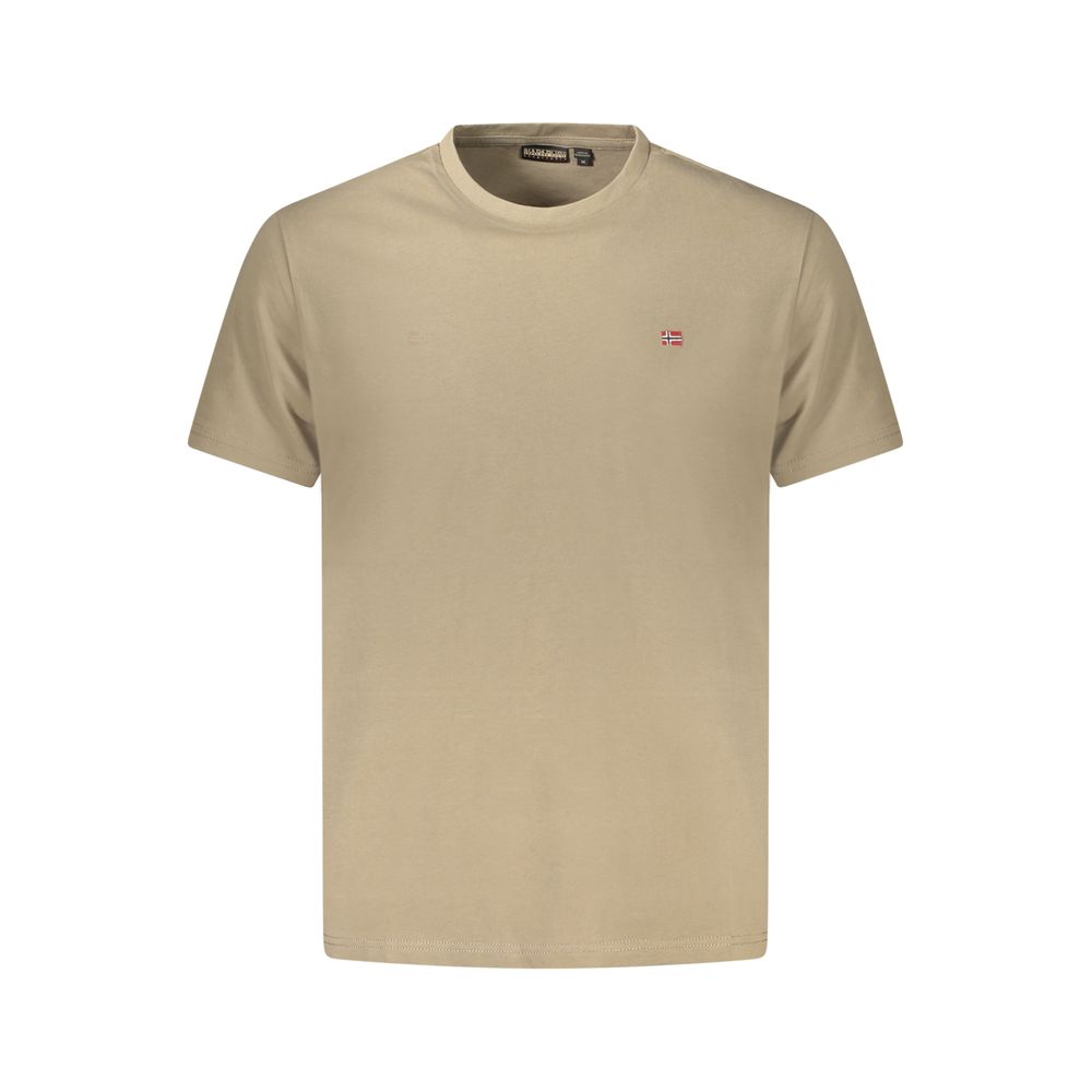 Napapijri Brown Cotton T-Shirt