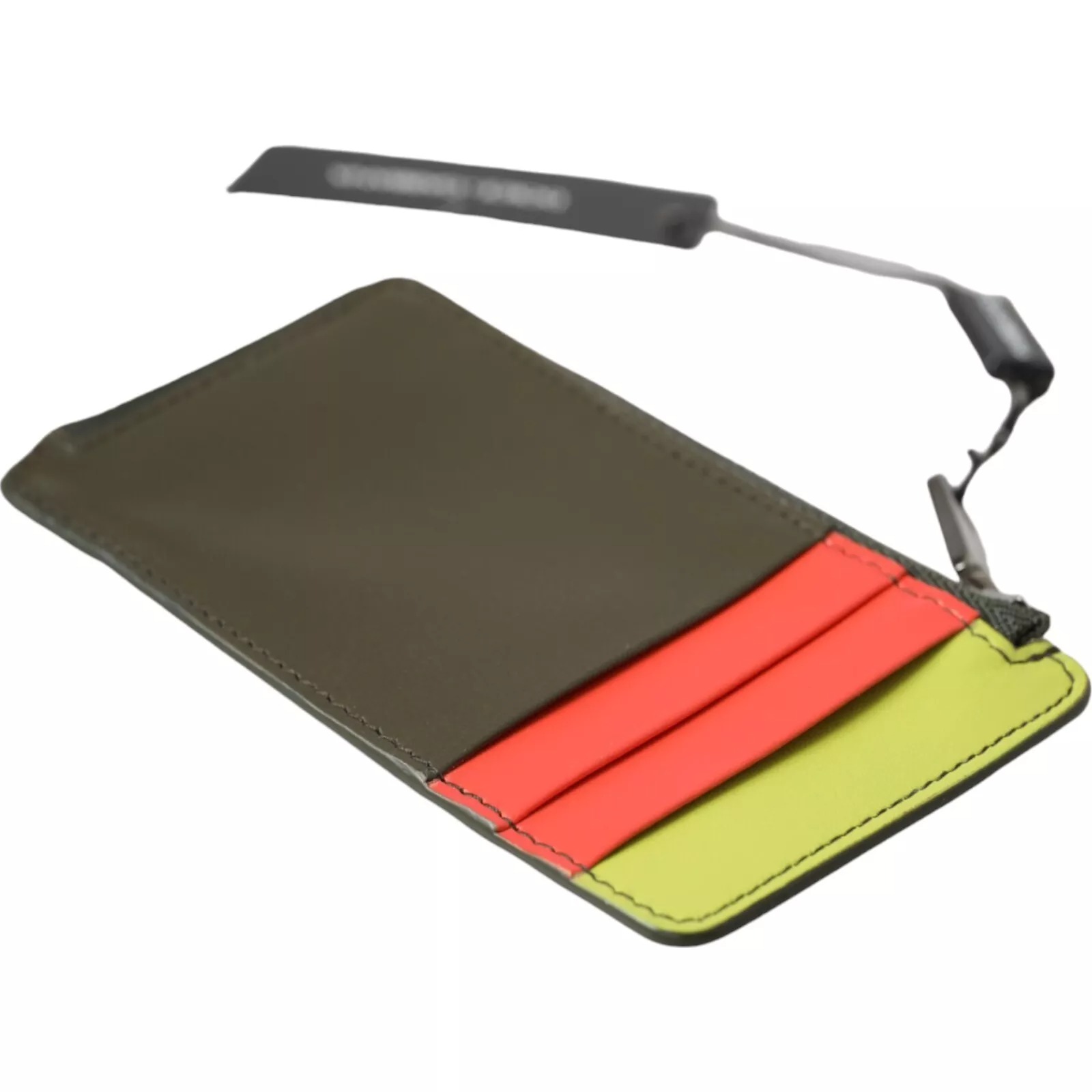 Dolce & Gabbana Multicolor Calfskin Leather Logo Card Holder Women Wallet - Image 3