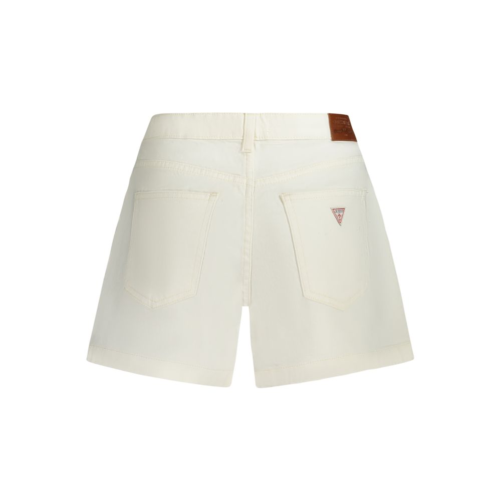 Guess Jeans White Cotton Short - Image 2