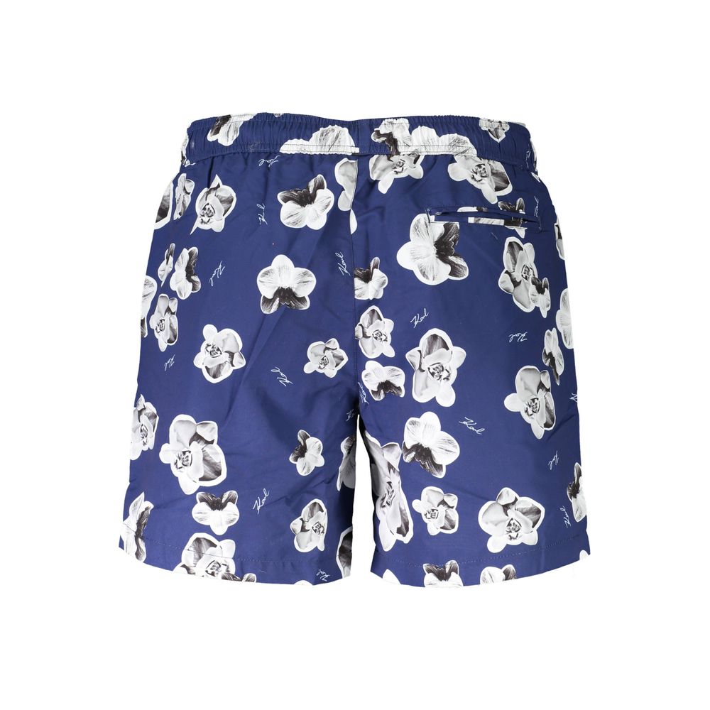 Karl Lagerfeld Blue Polyester Men's Swim Boxer - Image 2