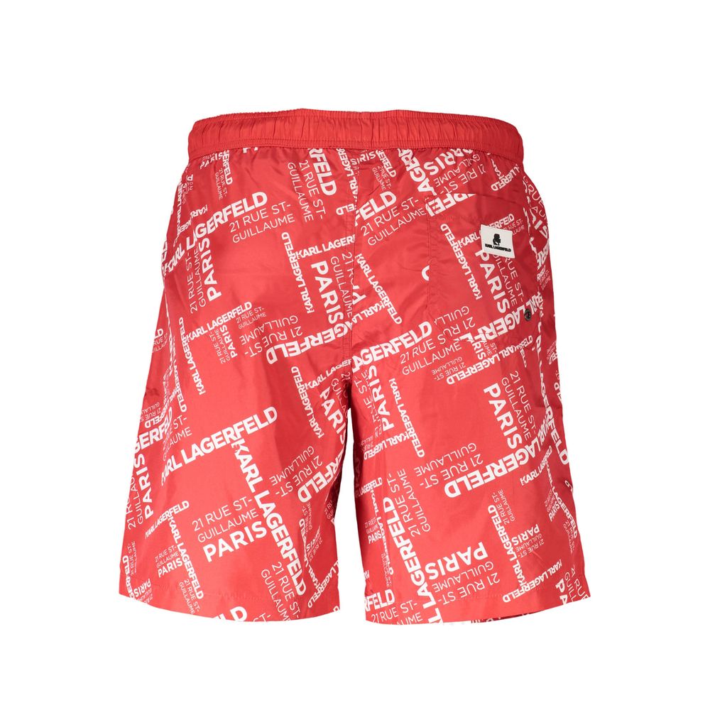 Karl Lagerfeld Red Polyester Men Swimwear - Image 2