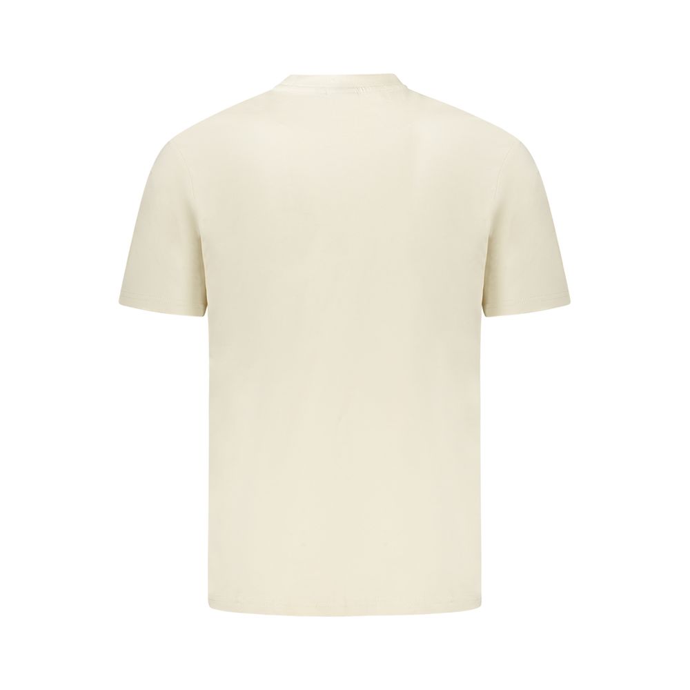 Napapijri Beige Cotton Men T-Shirt - Image 2