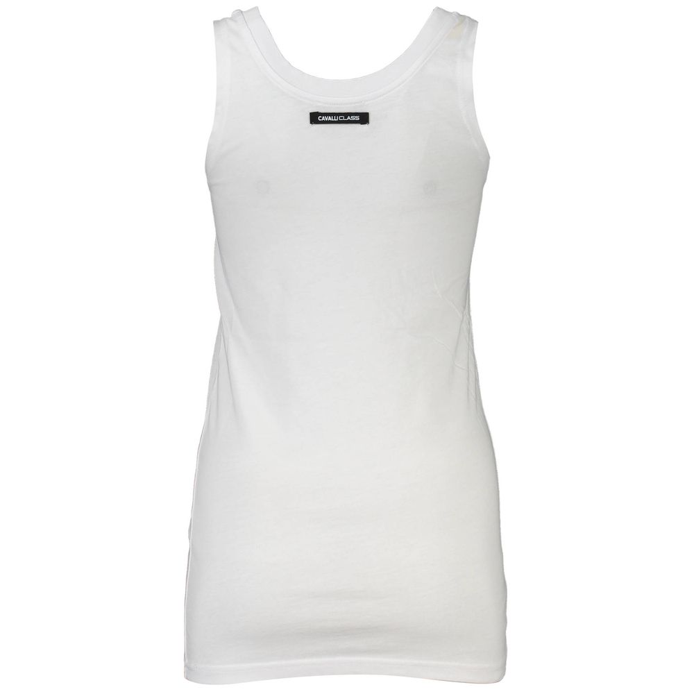 Cavalli Class White Cotton Women Tank Top - Image 2