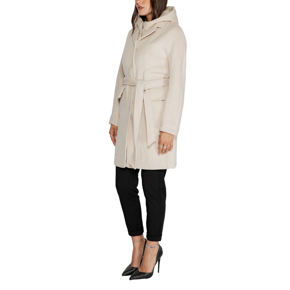 Cleré Beige Polyester Coat - Image 2