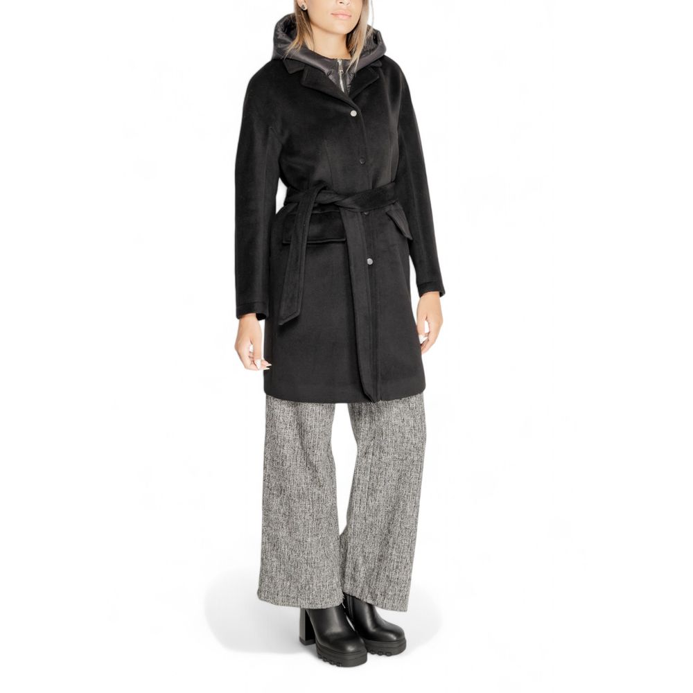 Cleré Black Polyester Coat - Image 4