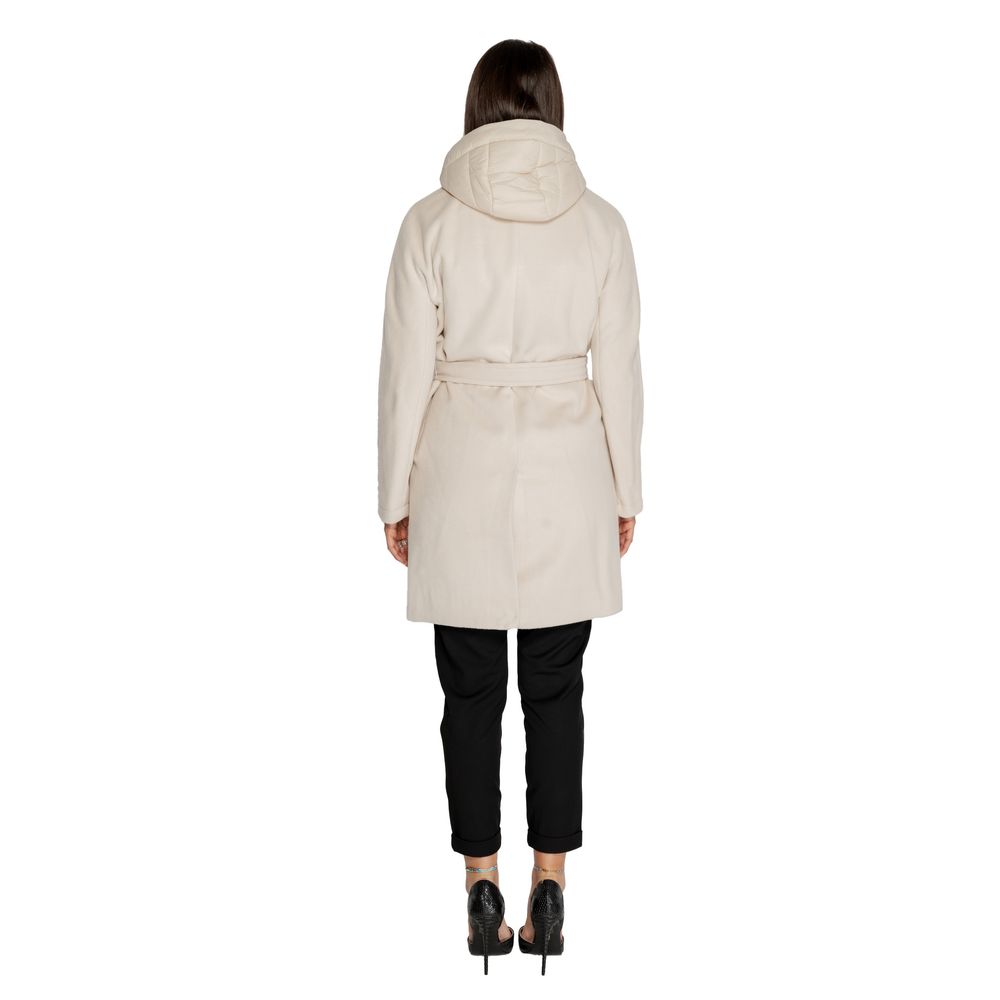 Cleré Beige Polyester Coat - Image 3
