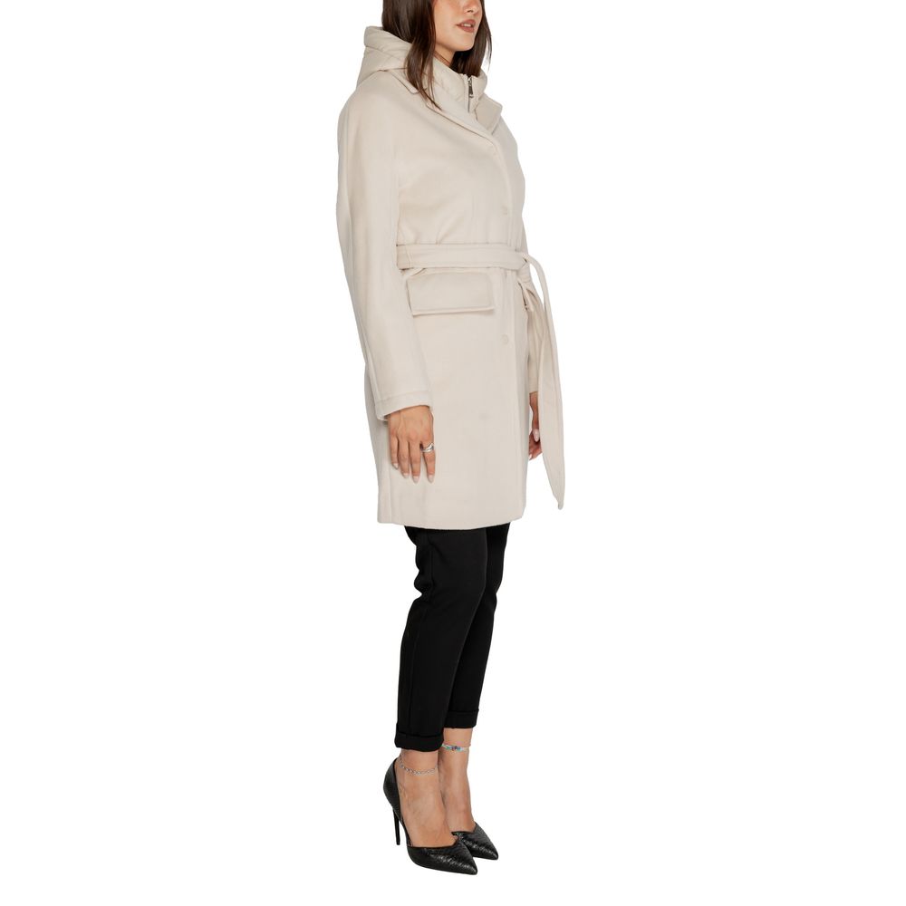 Cleré Beige Polyester Coat - Image 4