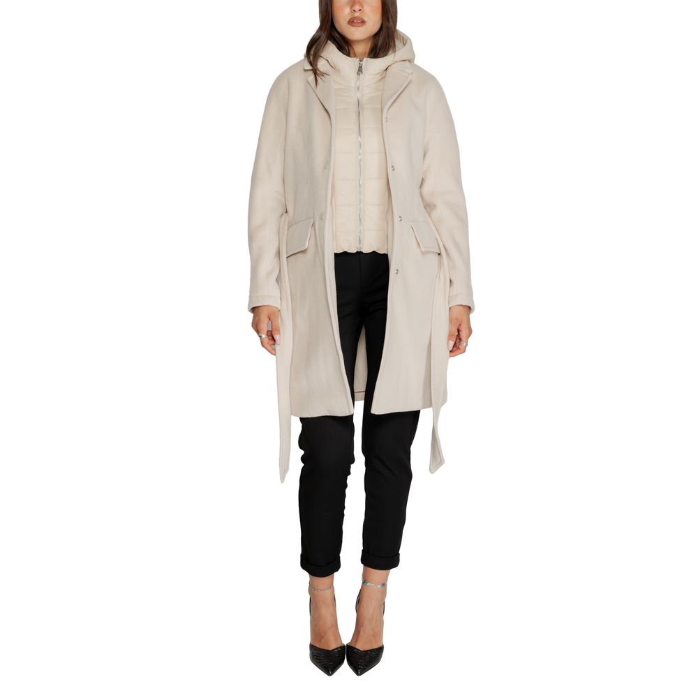 Cleré Beige Polyester Coat - Image 5