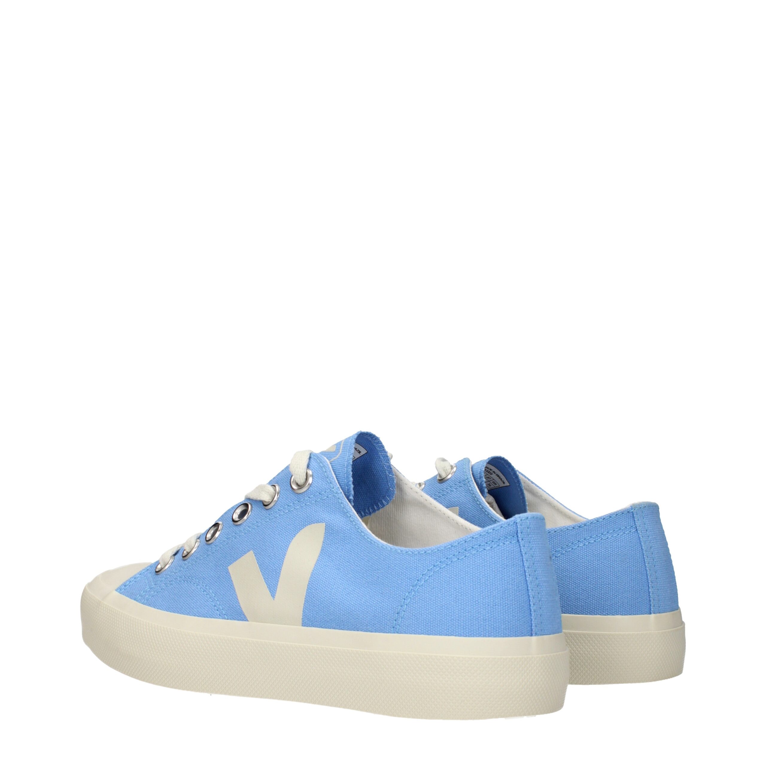 Veja Light Blue Fabric Low Top Sneakers - Image 4