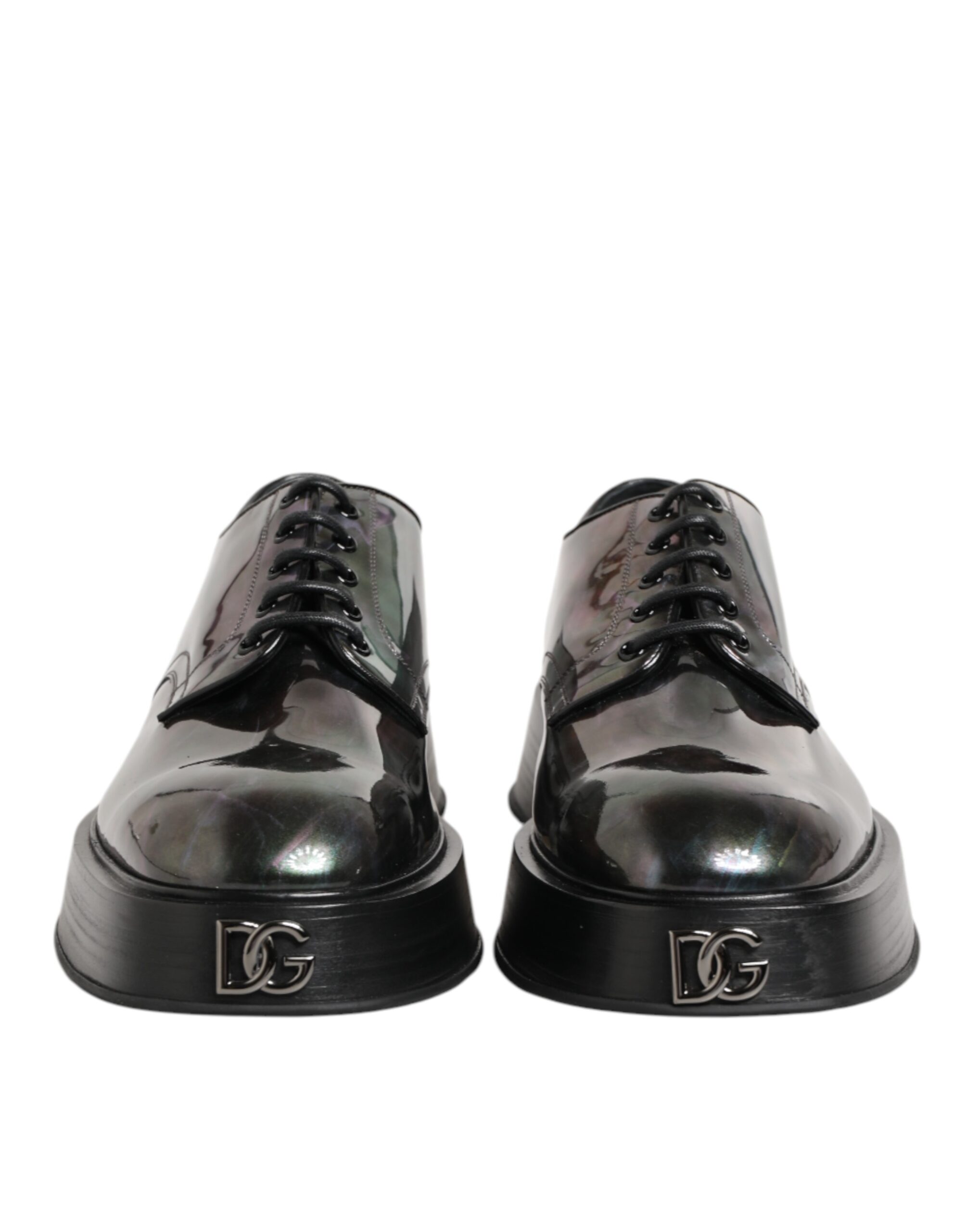 Dolce & Gabbana Multicolor Leather Lace-up Men Formal Derby Shoes - Image 3