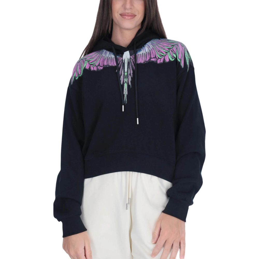 County of Milan Black Cotton Hoody