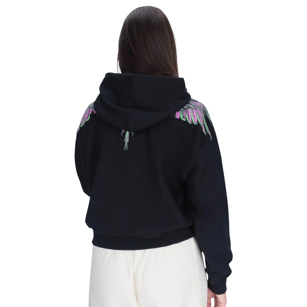 County of Milan Black Cotton Hoody - Image 2