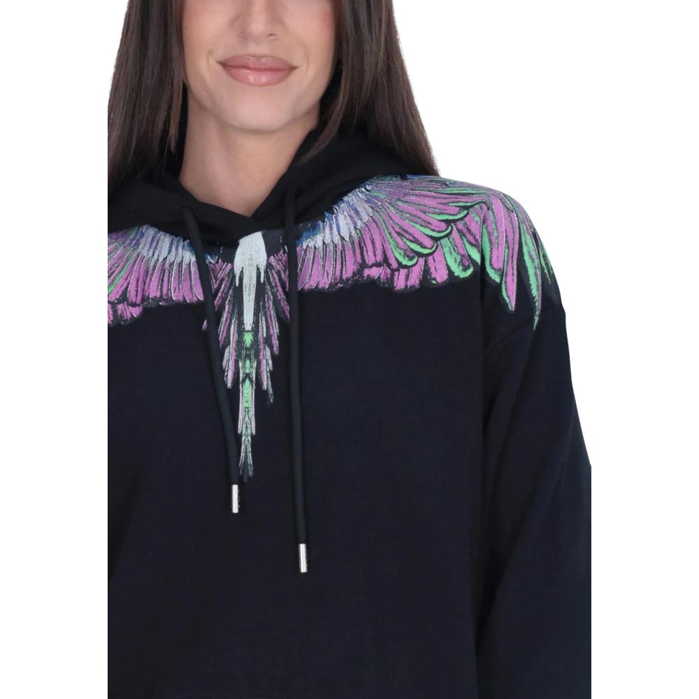 County of Milan Black Cotton Hoody - Image 4