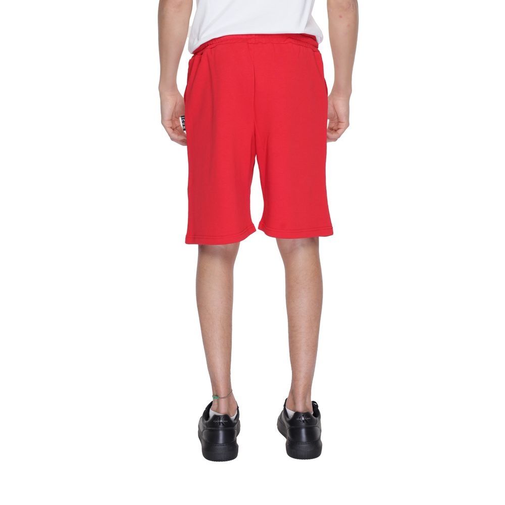 Icon Red Cotton Bermuda Shorts - Image 2